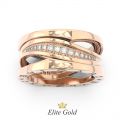 кольцо в стиле Bvlgari Legend Ring с камнями