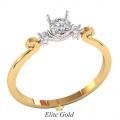 кольцо Revelin в красном и белом золоте 585
