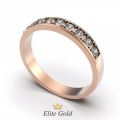 Элегантное женское кольцо Ellen с камнями по ободку