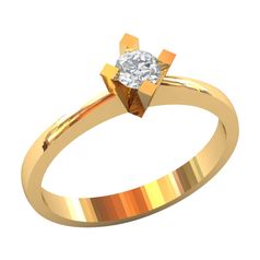 женское кольцо солитер для помолвки