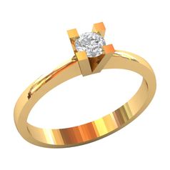 классическое кольцо солитер для помолвки