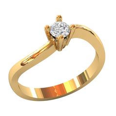 женское кольцо для помолвки с камнем