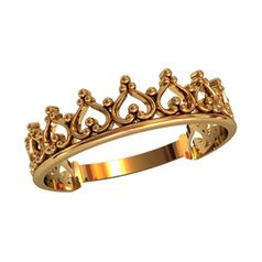 кольцо корона без камней