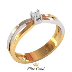 кольцо Adria в 2 цветах золота