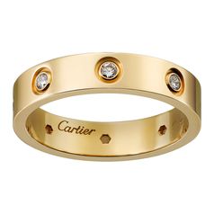 ​Кольцо в стиле Cartier Love Small в лимонном золоте