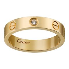 Кольцо в стиле Cartier Love Small в лимонном золоте