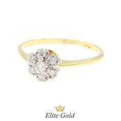 кольцо Altera в лимонном золоте с бриллиантами
