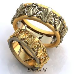 Роскошные обручальные кольца Cuadro в стиле Барокко