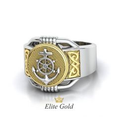 Дизайнерское мужское кольцо Maritime