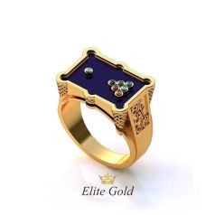Дизайнерское мужское кольцо Billiards