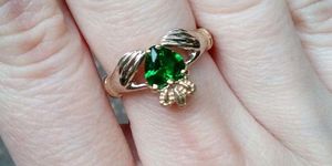 Claddagh ring with inserts - a symbol of love, fidelity and friendship
