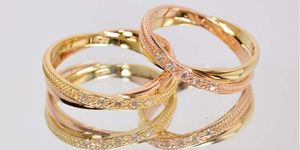 wedding rings with inserts