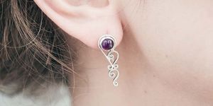 zirconia earrings