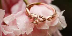 кольца с розой