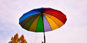 зонтик разноцветный