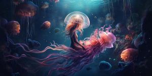 русалка на медузе