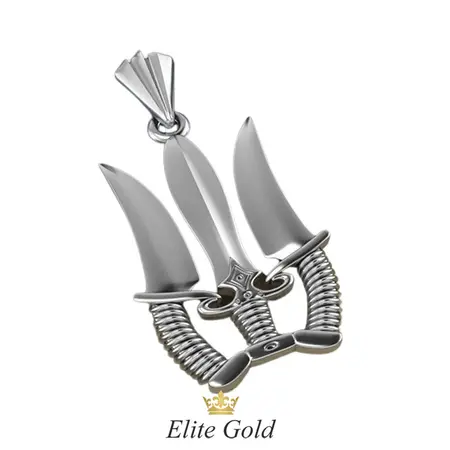 Bespoke men's ring with Ukrainian trident