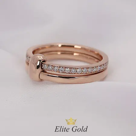 Amado Double Ring with diamonds