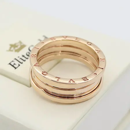Кольцо в стиле BVLGARI ZERO 1, на 3 спирали без камней