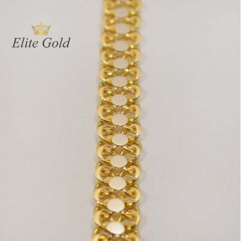 цепочка в лимонном золоте с белыми элементами