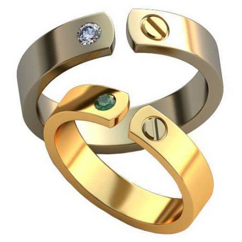 Дизайнерские обручальные кольца Nilla в стиле бренда