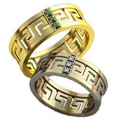 Авторские обручальные кольца в стиле бренда