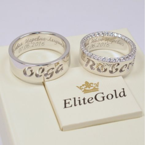 обручальные кольца с именами