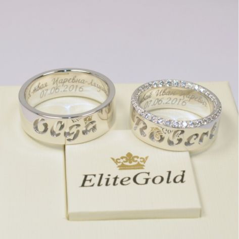 обручальные кольца с именами