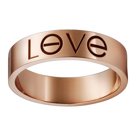 ​Кольцо в стиле Cartier Love в красном золоте