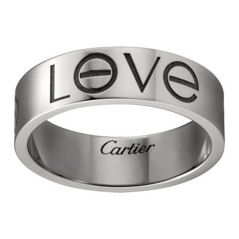 ​Кольцо в стиле Cartier Love в белом золоте