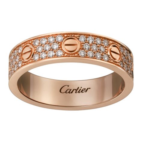 Кольцо в стиле Cartier Love Small в красном золоте