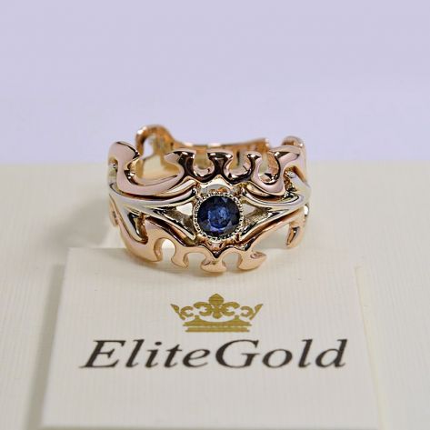 кольцо Fantasy Land с сапфиром