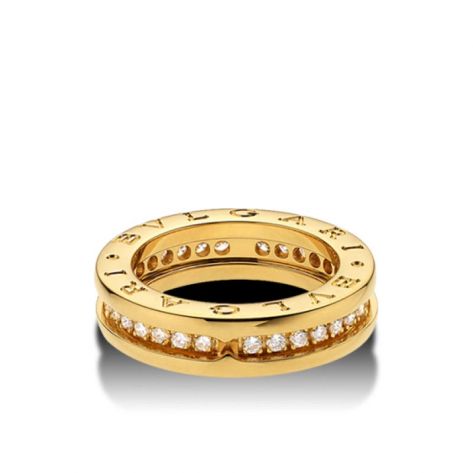 кольцо булгари с одной полосой в красном золоте