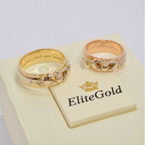 кладдахские кольца в трех цветах золота