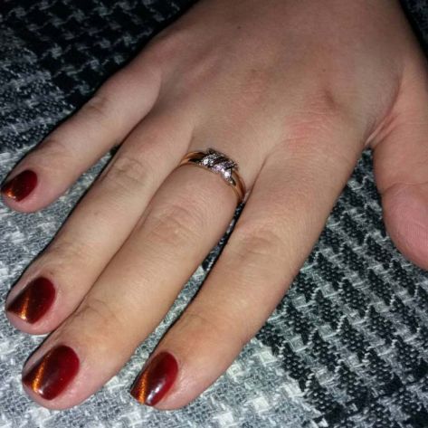 модель кольца на пальце