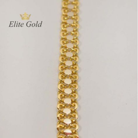 цепочка в лимонном золоте с белыми элементами