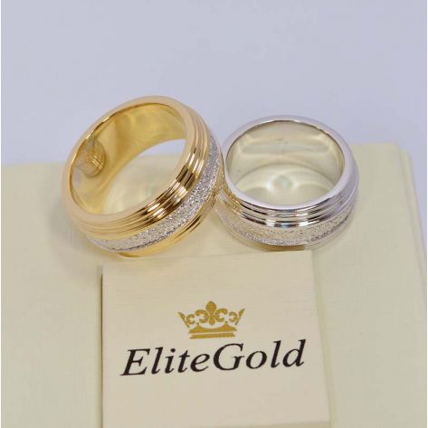 Широкие кольца с матированием