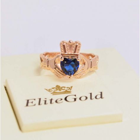 Кладдахское кольцо для помолвки в красном золоте