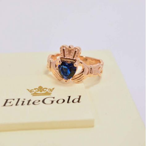 Кладдахское кольцо для помолвки в красном золоте