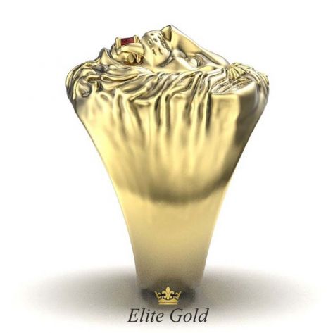 золотое кольцо Лев - вид сбоку