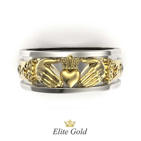 обручальное кладдахское кольцо eternity