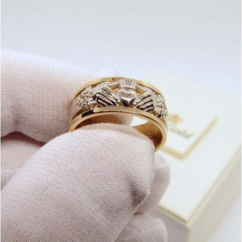 обручальное кладдахское кольцо фото