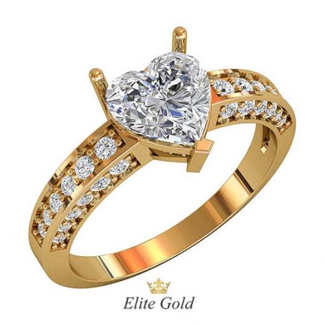 кольцо Ruelle с белыми камнями