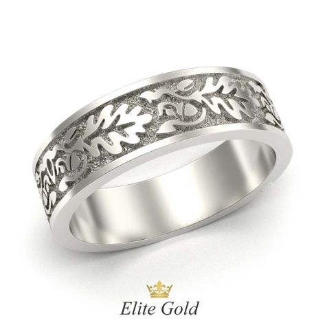 кольцо с орнаментом свадебник - вид сзади