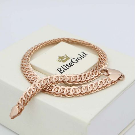 браслет ауди в красном золоте с шириной 5.5 мм