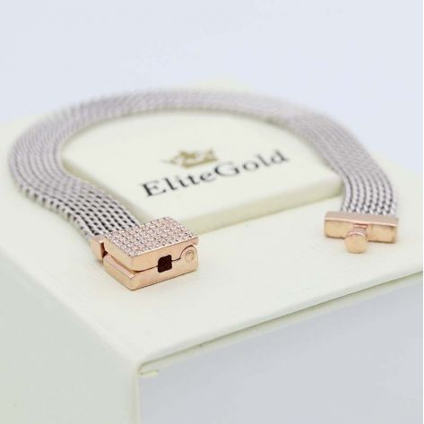 браслет Panthea в красном и белом золоте