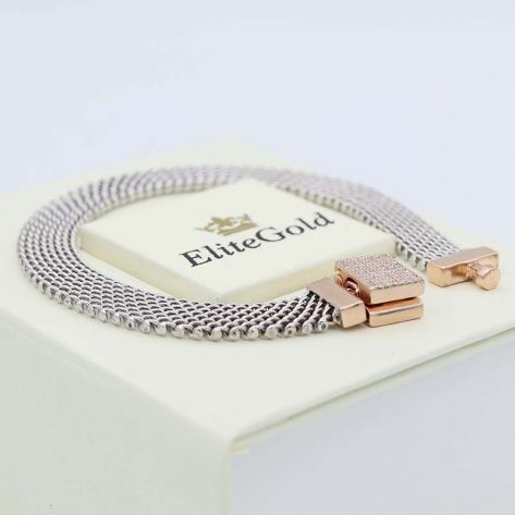 браслет Panthea в красном и белом золоте