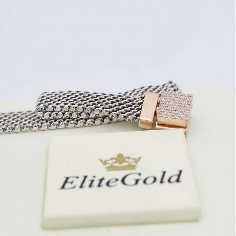 браслет Panthea в красном и белом золоте