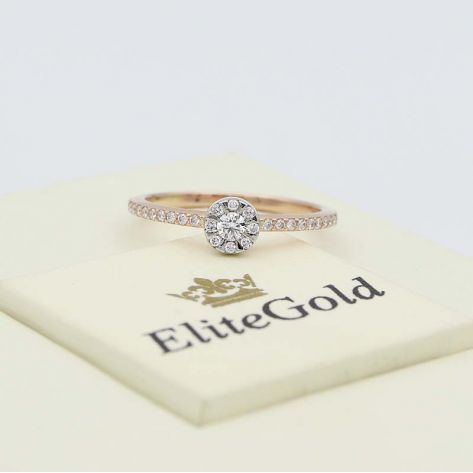 кольцо Brianna в 2 цветах золота