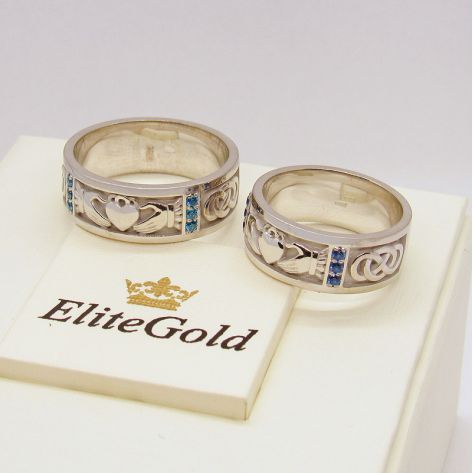 кладдахские обручальные кольца в золоте